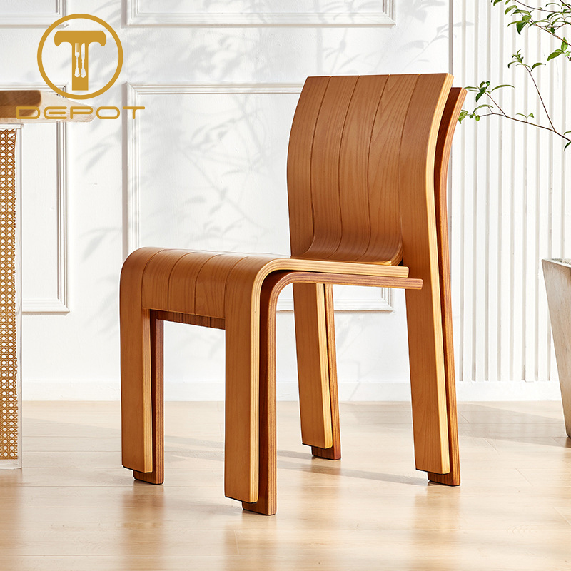 WOODEN CHAIR FRENCH RETRO STYLE