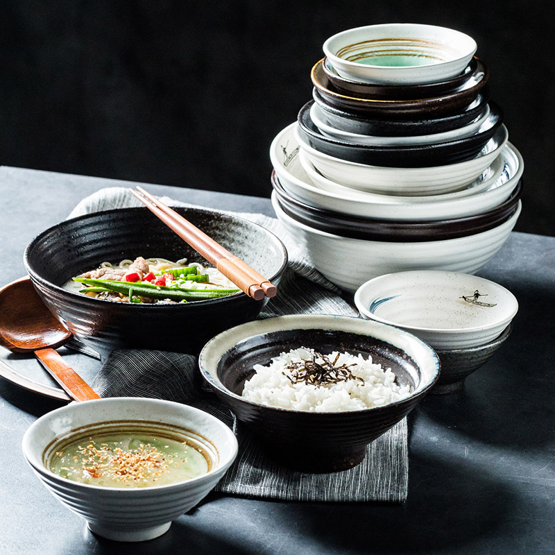 JAPANESE STYLE COMMERCIAL LARGE CAPACITY CERAMIC HAT BOWL