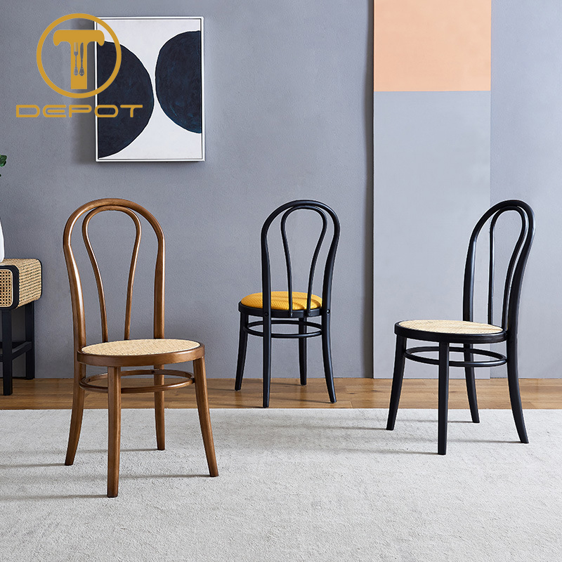 WEDDING CHAIRS WITH ROUND WALNUT DESIGN CHAIR
