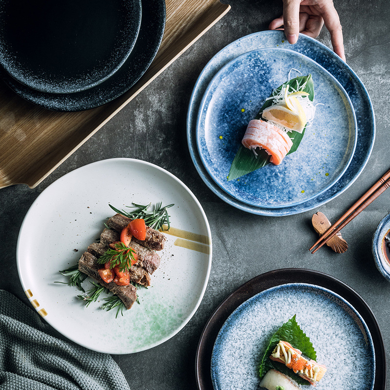 RESTAURANT GLAZED OVAL CERAMIC PLATE