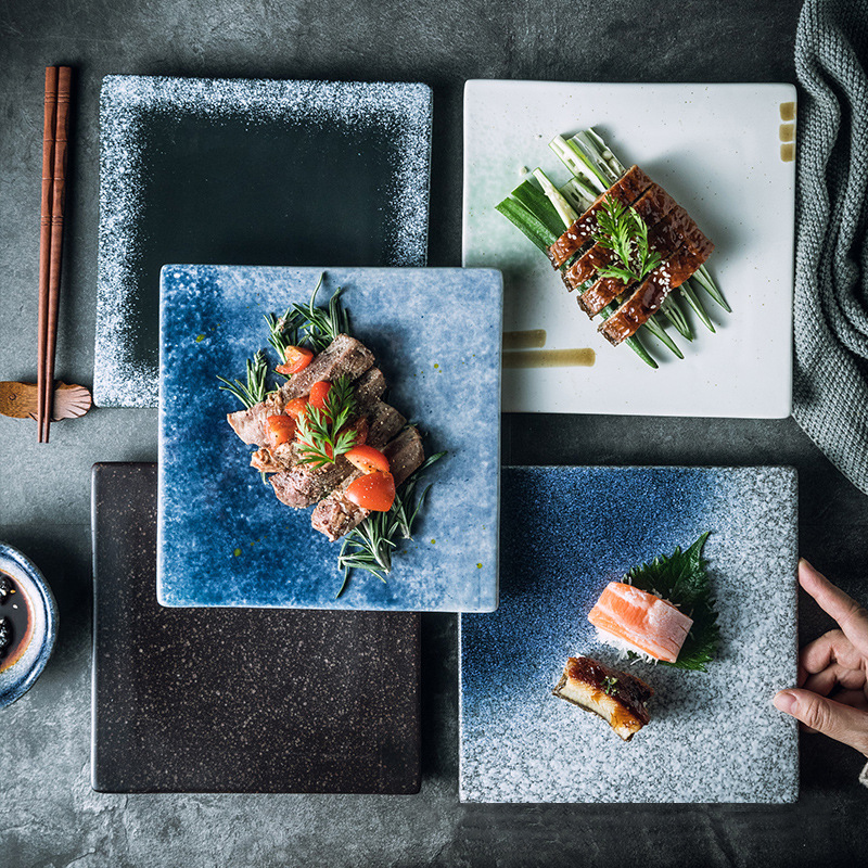 RESTAURANT CERAMIC PLATE SQUARE PLATE